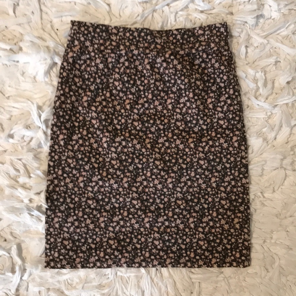 Floral pencil skirt